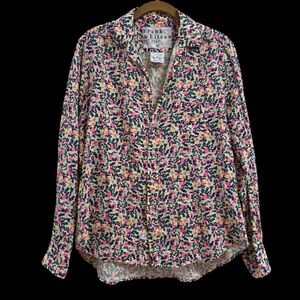 NWOT Frank & Eileen Linen Button
Down in Neon Floral